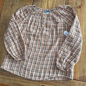 NWT Old navy plaid top small